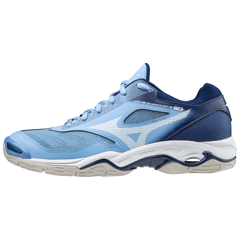 Zapatillas De Baloncesto Mizuno Wave Phantom 2 Nb Mujer Azules/Blancas Outlet BLPD-30285